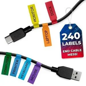 Sample Wire Tags Other | 24 Pcs Wire Tags For Cable Management Cable Labels For Cords In ...
